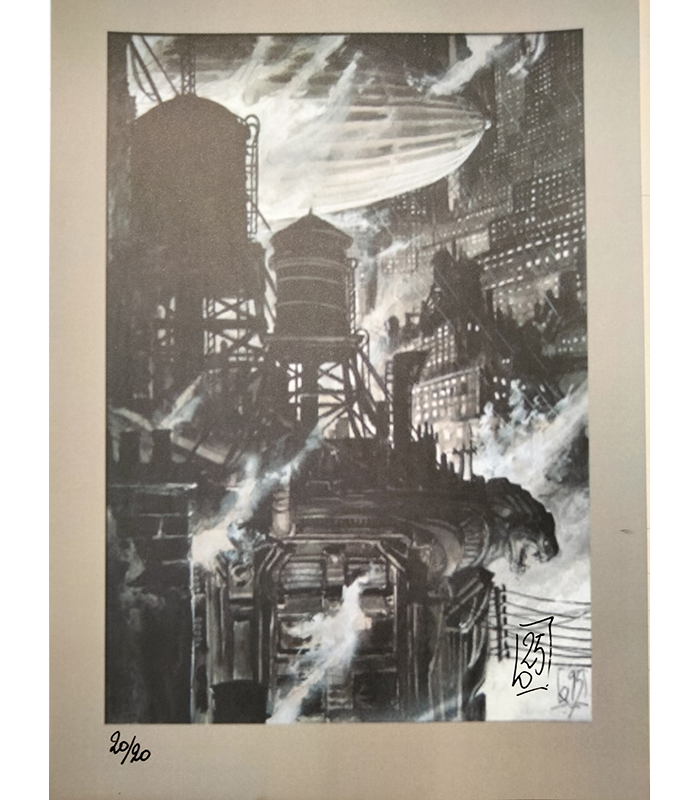 Tirage A4 "NEW EDEN CITY" Olivier Ledroit