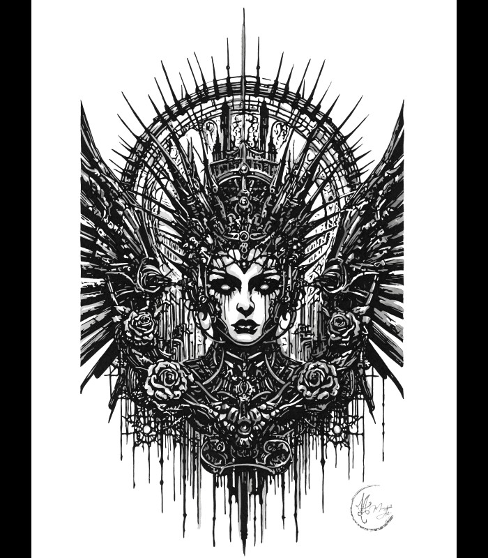 Reprographie papier "Allegretta Mortis" MERCYFULL ART