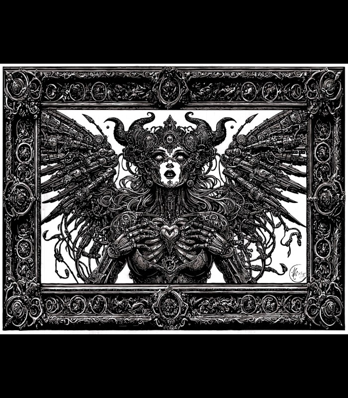 Reprographie papier "L'appel du divin" MERCYFULL ART