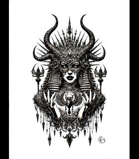 Reprographie papier "La renaissance de khepri" MERCYFULL ART