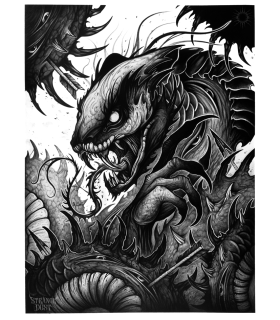 Reprographie papier "Venom King" STRANGE DUST