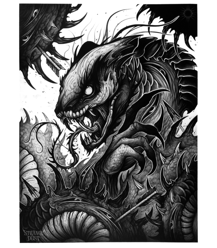 Reprographie papier "Venom King" STRANGE DUST