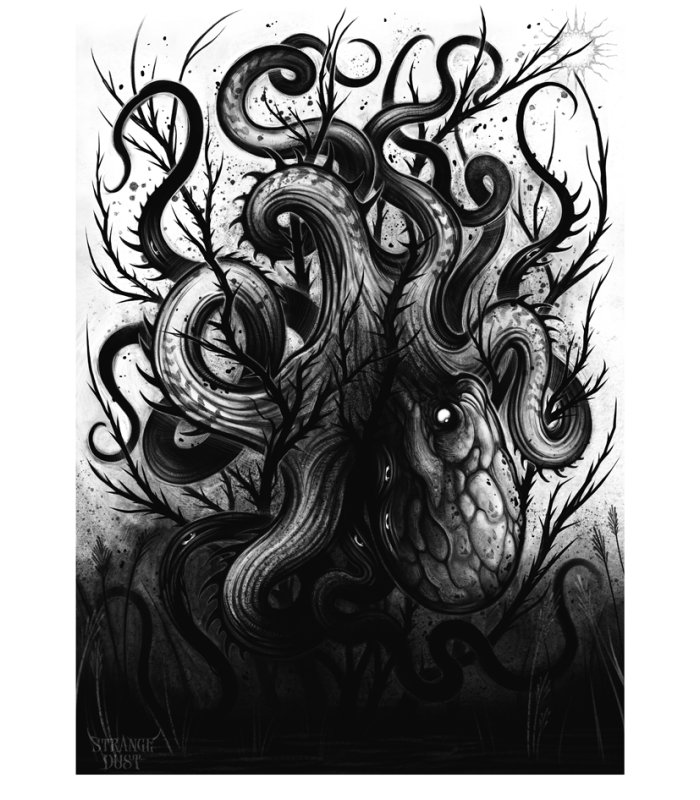 Reprographie papier "Trapped in the wrong place" STRANGE DUST