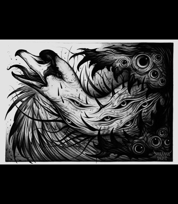 Reprographie papier "Devoured" STRANGE DUST