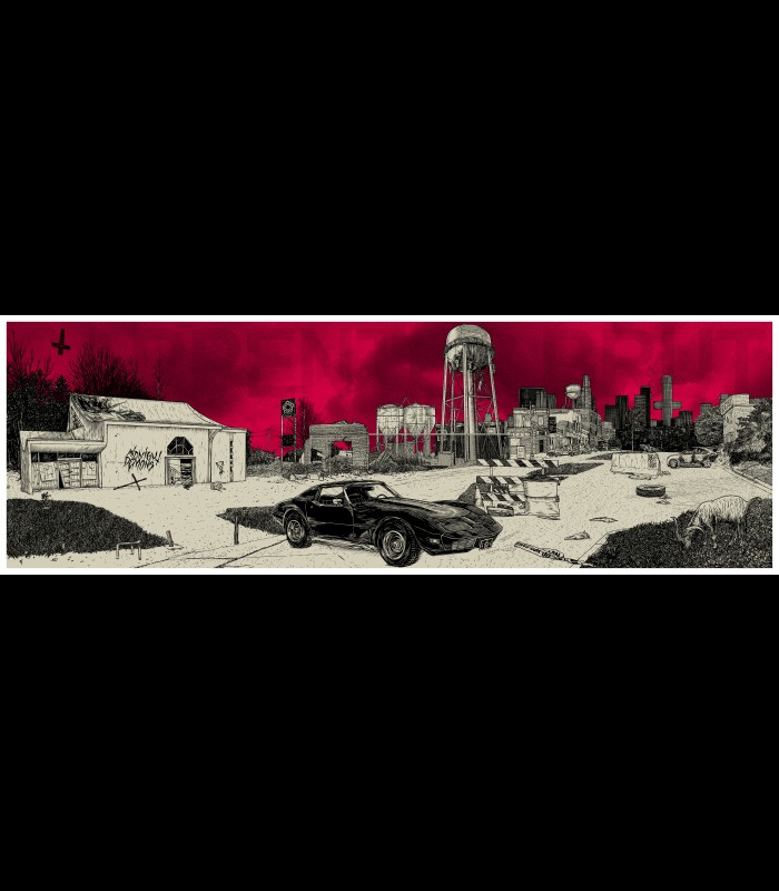 Reprographie papier "Panorama Trilogy" FØRTIFEM x CARPENTER BRUT