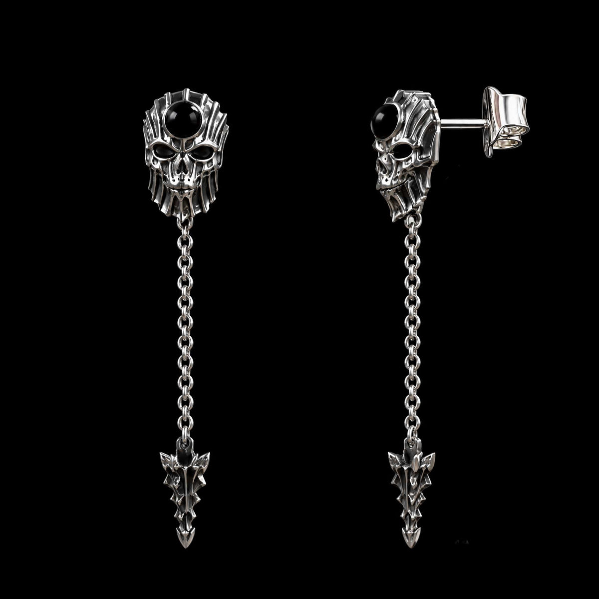 Les Moires - Boucles d'oreilles en argent 925 - Flibustier Paris
