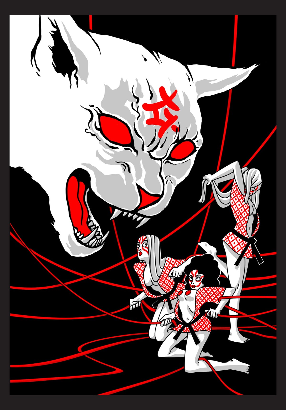 Chat démon et Kabuki — Alexis Bacci