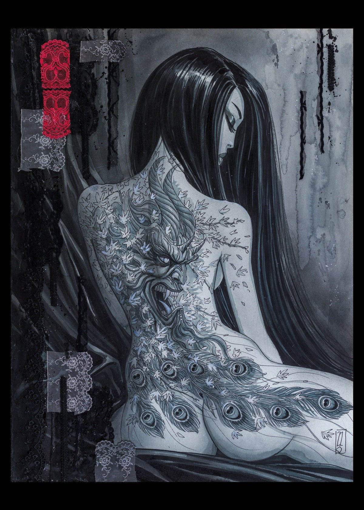 Geisha bleue dos — Olivier Ledroit