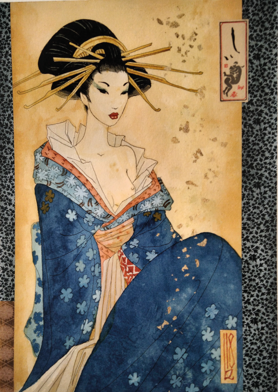 Geisha bleue — Olivier Ledroit