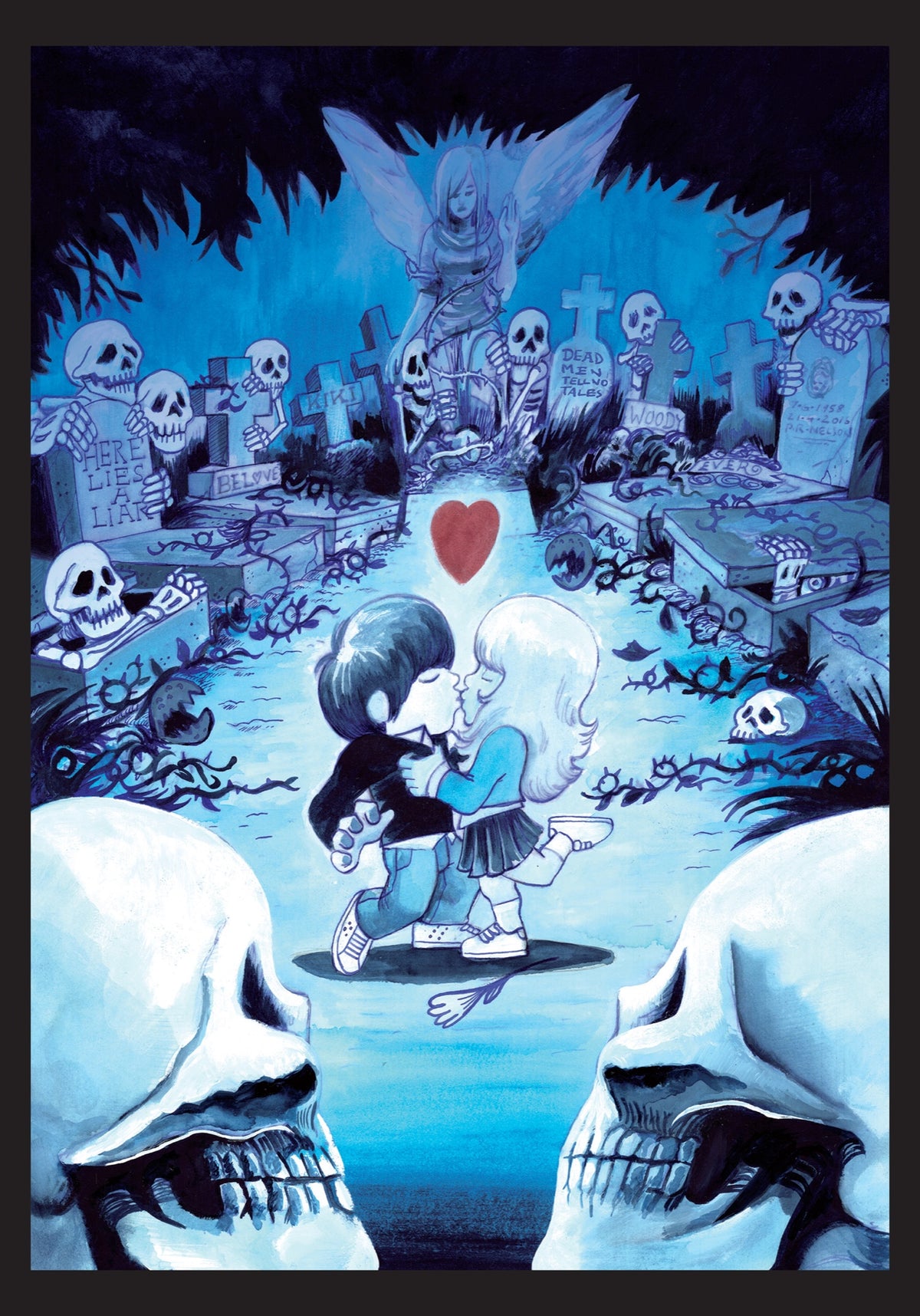 Le baiser au cimetière — Alexis Bacci