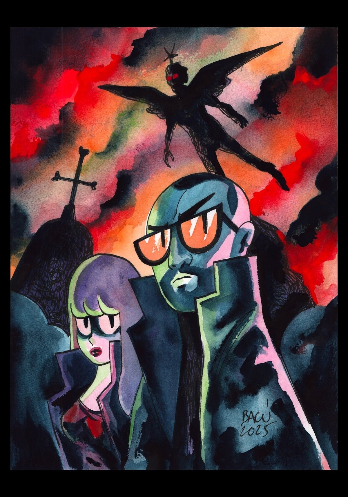 Le duo et l'ange noir - Alexis Bacci