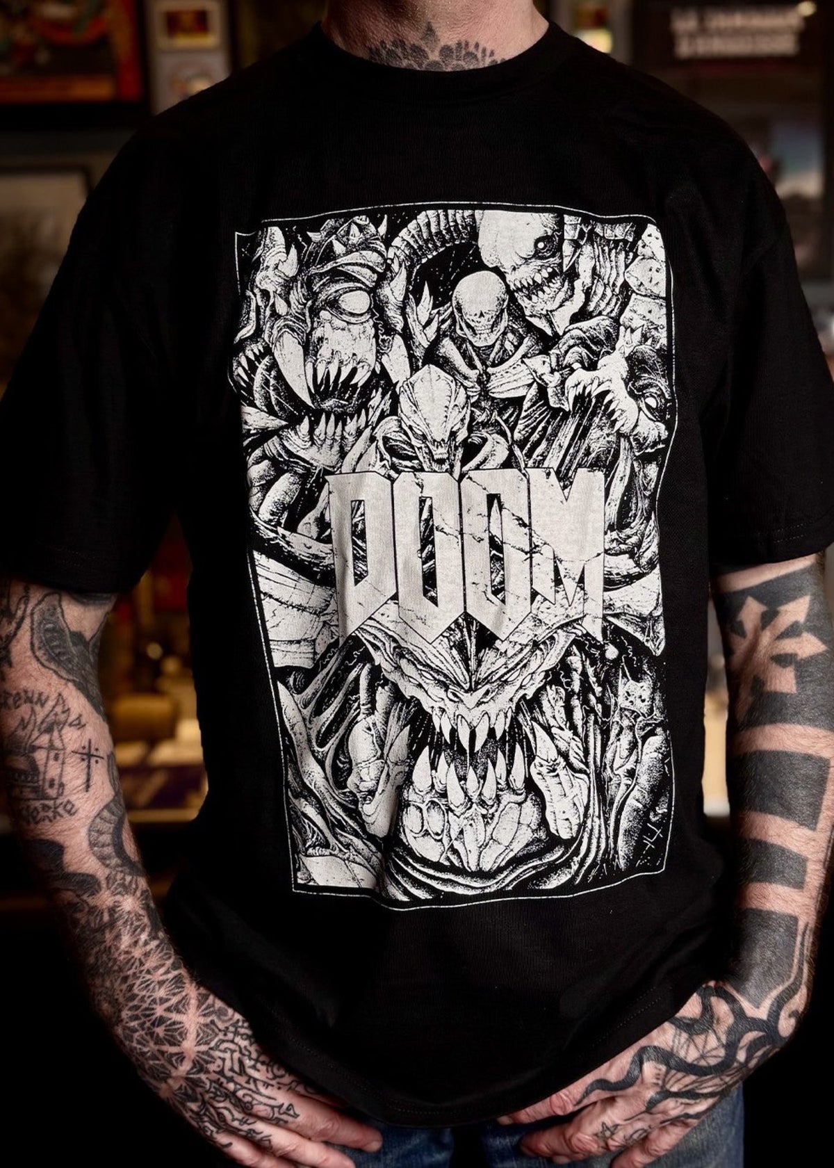 T-shirt Doom Monsters — Sinpiggyhead