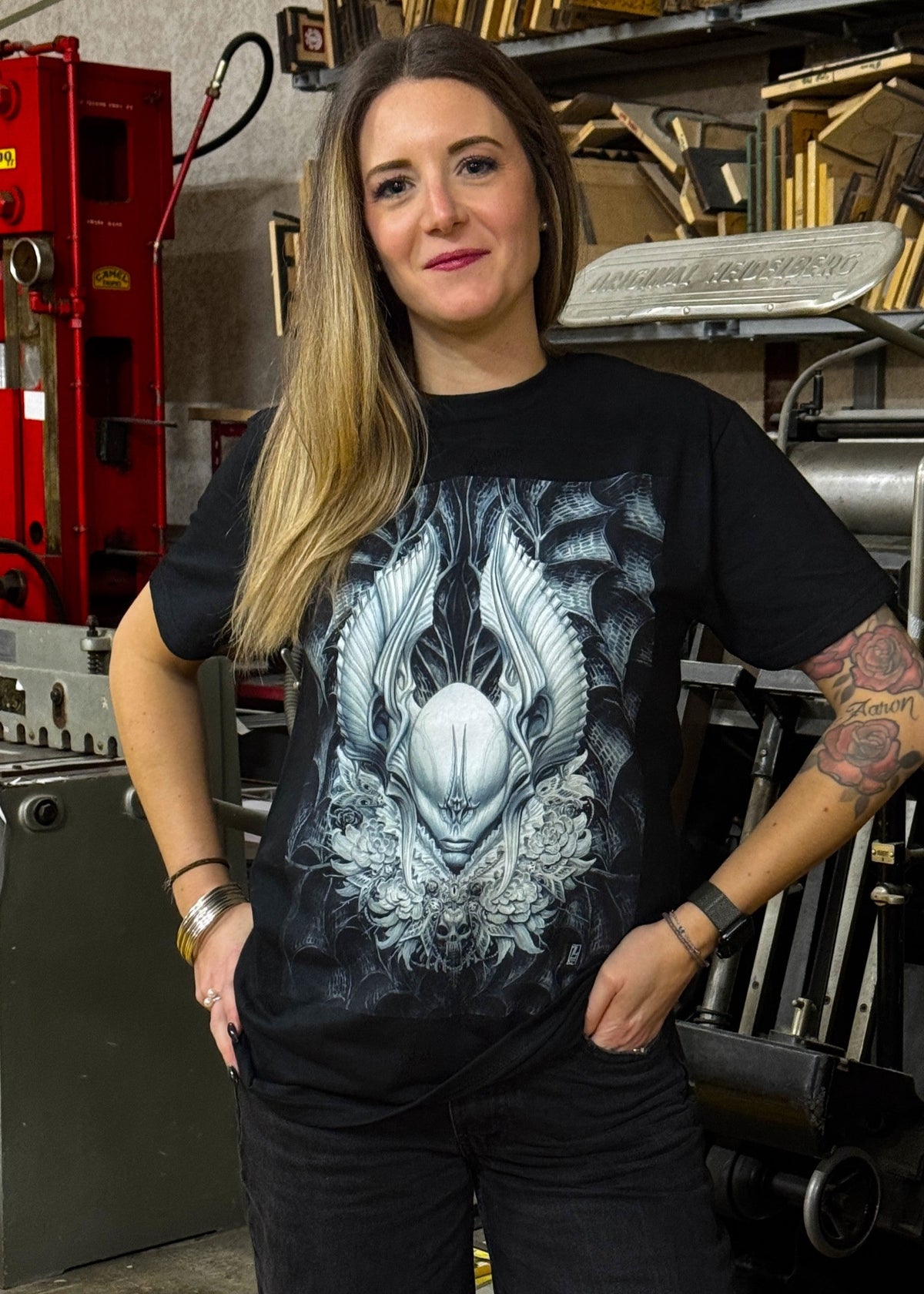 T-shirt Bat Skull — Olivier Ledroit